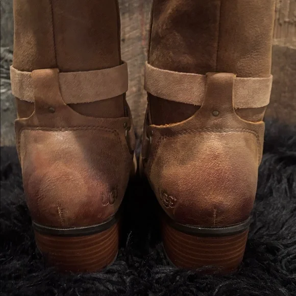 UGG Tan Heeled Boots for Women - Picture 6 of 17